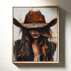 Cowgirl in Crimson – Modern Western Grit