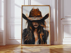 Cowgirl in Crimson – Modern Western Grit